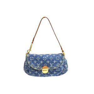 Louis Vuitton Pleaty handbag Monogram denim leather